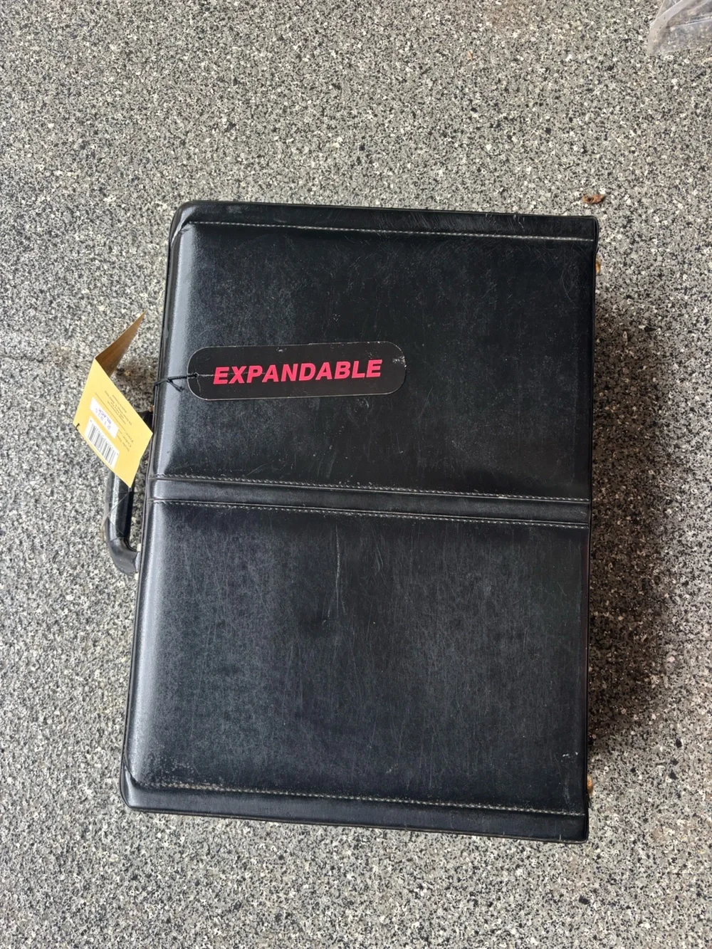 Expandable Black Men's Briefcase - Classic Professional Case